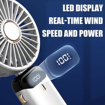 Ručný ventilátor Jsdoin, prenosný mini ventilátor, dobíjací, malý vreckový ventilátor s 5