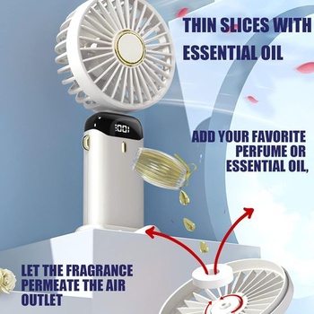 Ručný ventilátor Jsdoin, prenosný mini ventilátor, dobíjací, malý vreckový ventilátor s 5