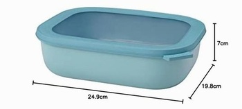 Mepal Multi Bowl Circular Rectangular - Miska do mikrovlnnej rúry - Vhodná ako vzduchotesná