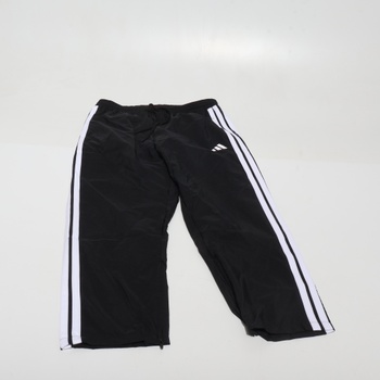 Pánske nohavice adidas Essential Three Stripes Stanford s otvoreným lemom, čierne/biele, XL