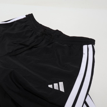 Pánske nohavice adidas Essential Three Stripes Stanford s otvoreným lemom, čierne/biele, XL