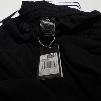 Pánske nohavice adidas Essential Three Stripes Stanford s otvoreným lemom, čierne/biele, XL