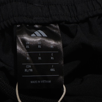 Pánske nohavice adidas Essential Three Stripes Stanford s otvoreným lemom, čierne/biele, XL