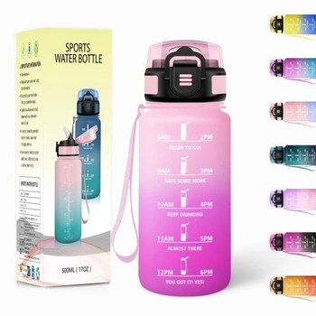 Láhev na pití Motswedi s brčkem, 500ml bez BPA, dětská…