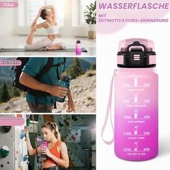 Láhev na pití Motswedi s brčkem, 500ml bez BPA, dětská láhev na pití, nepropustná, sportovní láhev