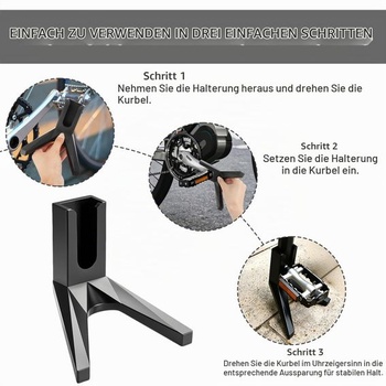 Stojan na bicykel, prenosný stojan na pedále bicykla, bočný stojan z ABS materiálu pre cestné a horské