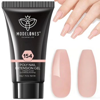 Modelones Polygel - 50 ml 1,76 oz svetlo marhuľový gél na…