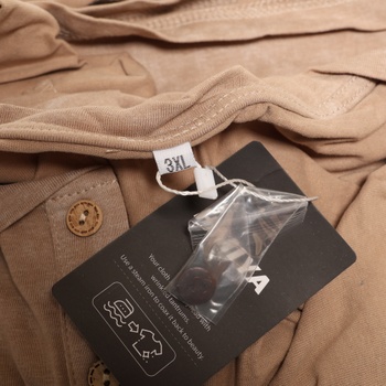 Pánské tričko HMIYA, 100% bavlna, vintage henley, s krátkým rukávem, letní, ležérní, pánské,