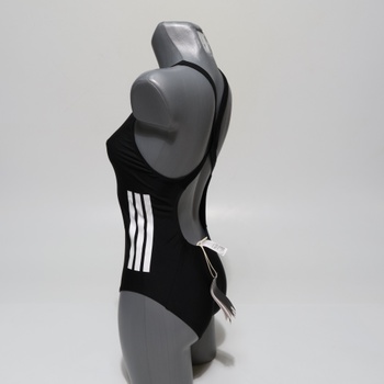 Dámske plavky Adidas 3 Stripes C-Back veľkosti 38, čierne / biele