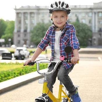 Balenie 2 detských zvončekov na bicykel, zvonček na bicykel pre deti, krikľavo ružové doplnky pre dievčatá,