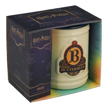 Hrnek s motivem máslového ležáku Harry Potter, oficiálně licencovaný sběratelský předmět Wizarding