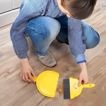 Sada mini koštěte a lopatky Tyqour, ruční koště a lopatka, malé stolní koště se sadou lopatky,