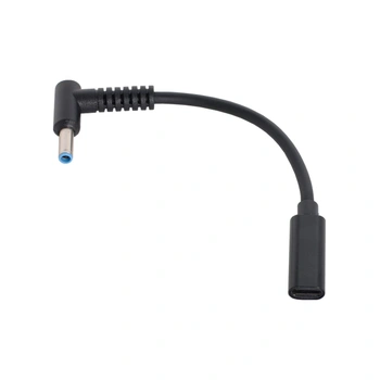 cablecc Typ C USB-C vstup samice na DC 4,53,0 mm Napájecí PD nabíjecí kabel vhodný pro notebook HP