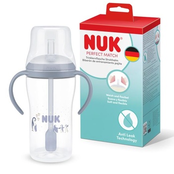 Tréningová fľaštička NUK Perfect Match so slamkou | 8+…