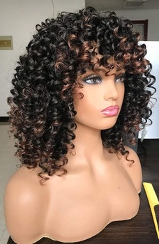LIZZY Krátke kučeravé afro parochne