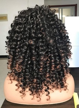 LIZZY Krátke kučeravé afro parochne