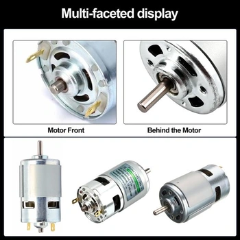 775 DC motor, vysoký krútiaci moment, 12V DC motor, jednosmerný motor, max. 20000 ot./min, dvojitá