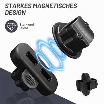 Magnetický držiak palíc pre kolieskové vozíky, pomôcky na chôdzu, kolobežky, invalidné vozíky –