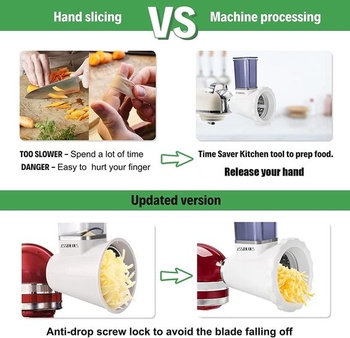 Krájač zeleniny pre príslušenstvo KitchenAid, nástavce na krájanie/drvenie pre mixéry KitchenAid,