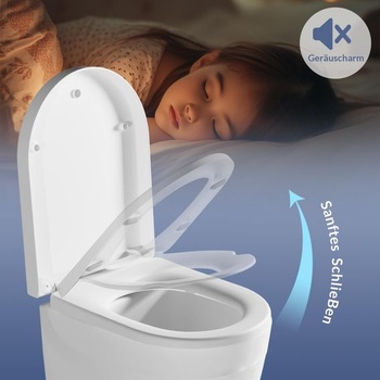 IDEALHOUSE WC sedátko s detskou sedátkou, WC sedátko s pomalým dovieraním, WC sedátko s rýchlym