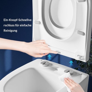 IDEALHOUSE WC sedátko s detskou sedátkou, WC sedátko s pomalým dovieraním, WC sedátko s rýchlym