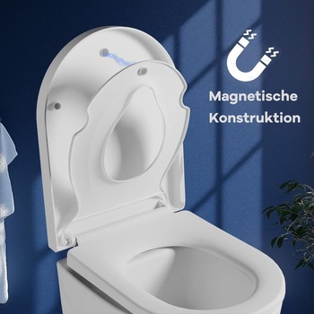 IDEALHOUSE WC sedátko s detskou sedátkou, WC sedátko s pomalým dovieraním, WC sedátko s rýchlym