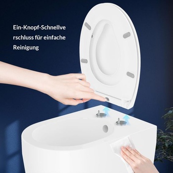 IDEALHOUSE Záchodové sedátko s detskou sedátkou, Rodinné záchodové sedátko s mechanizmom pomalého