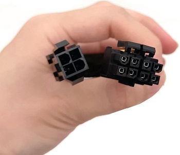 Adaptérový kábel JZK 20cm pre napájací zdroj ATX zo 4pinového na 8pinový, adaptér pre základné