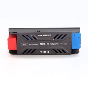 BRIMETI 12V napájecí transformátor 230V až 12V 100W LED driver spínaný zdroj LED transformátor 8,3A