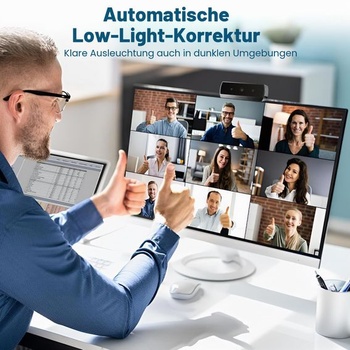 4K webová kamera s počítačom Mac Notebook MacBook, Full HD 1080P webová kamera