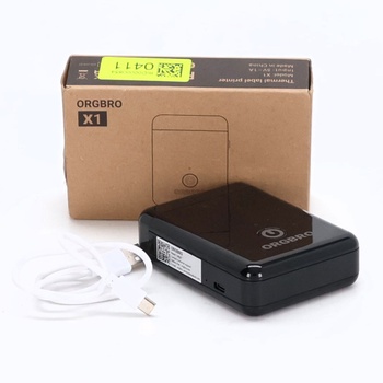 Tlačiareň štítkov ORGBRO X1, mini Bluetooth termálna tlačiareň štítkov, samolepiaci štítkovač, prenosný