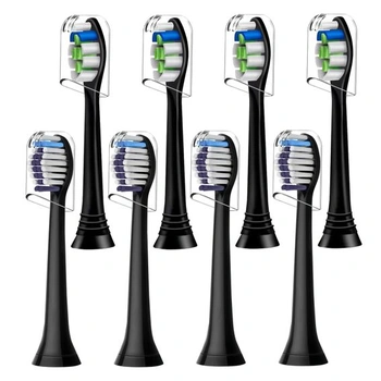 8 hlavíc kefky kompatibilných s elektrickými zubnými kefkami Philips Sonicare, 4 hlavice