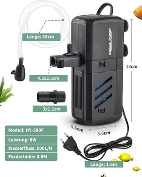 Akvarijní filtr Lunekuck LK-500LH-6W-F