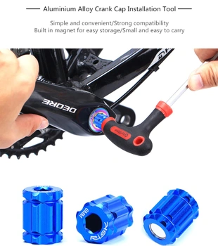 CYCEARTH Krytka na seřízení klik + nářadí na kolo M20 Kliky Šrouby Matice Kryt šroubu pro Shimano