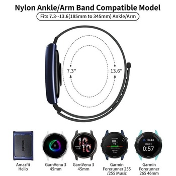 Chinbersky 22mm športový bicepsový pás kompatibilný s Amazonfit Helio Strap pre ženy aj mužov,