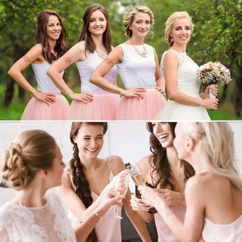 12dielna sada náramkov Team Bride, Náramky pre rozlúčku so slobodou, Náramok Team Bride, Náramok na