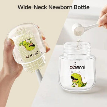 Kojenecké lahvičky Oberni 120ml / 4oz s pomalým průtokem pro novorozence od 0 měsíců, kojenecká