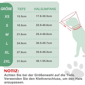 Průhledný krční ortézový pás pro psy Supet, lehká ochrana proti olizování s měkkým polstrováním,