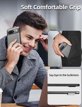 Púzdro X-level pre Google Pixel 8, pravé silikónové kožené púzdro, tenké protišmykové, odolné