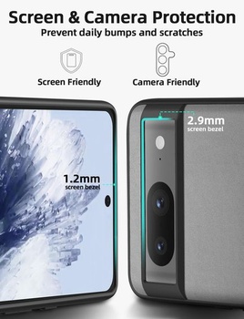 Púzdro X-level pre Google Pixel 8, pravé silikónové kožené púzdro, tenké protišmykové, odolné