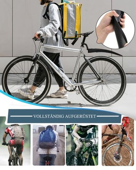 Sada blatníkov na bicykel - predné a zadné blatníky pre horské a cestné bicykle, nastaviteľné uhly,