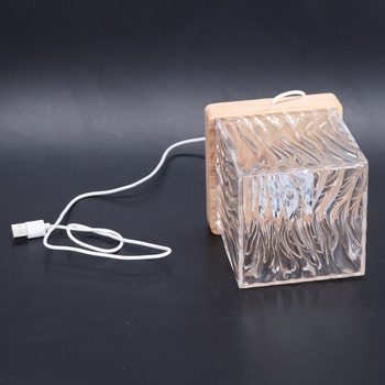 DAZZTIME LED krištáľová stolná lampa, akrylová diamantová nočná lampa, vlnová lampa, lampa polárna