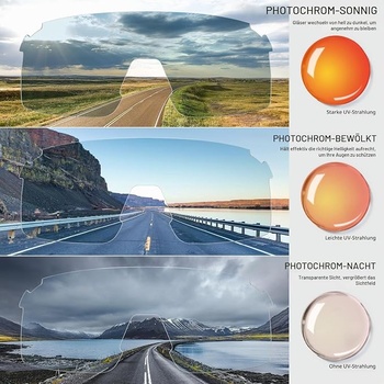 Cyklistické okuliare SCVCN fotochrómne