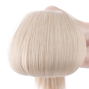 Vlasové predlžovanie Silk-co s gumičkou, rovné predlžovanie s neviditeľnou šnúrkou, syntetický