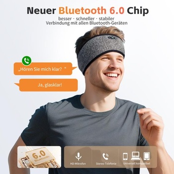 Slúchadlá Bluetooth 6.0 na spanie, bezdrôtový hlavový most 3 v 1 na spanie na boku, 20 hodín