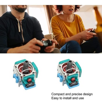 Qiwenr 3D analógový joystick, 3D náhradný ľavý a pravý ovládač s palecovými páčkami, joystick pre