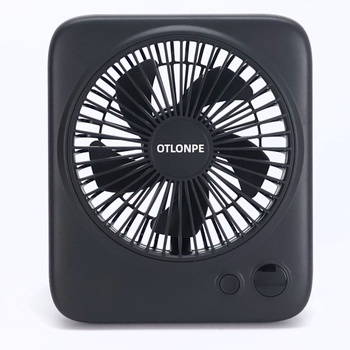 Tichý stolný ventilátor Otlonpe, dobíjací prenosný stolný ventilátor 4000 mAh, doba prevádzky 23