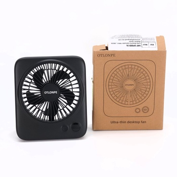Tichý stolní ventilátor Otlonpe, dobíjecí přenosný stolní ventilátor 4000 mAh, doba provozu 23