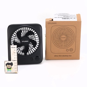 Tichý stolný ventilátor Otlonpe, dobíjací prenosný stolný ventilátor 4000 mAh, doba prevádzky 23