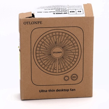 Tichý stolní ventilátor Otlonpe, dobíjecí přenosný stolní ventilátor 4000 mAh, doba provozu 23